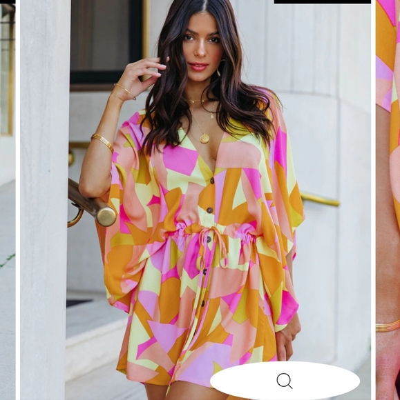 Vici Dresses & Skirts - Vici Righteous Adjustable Printed Kimono Dress Women's Size Small